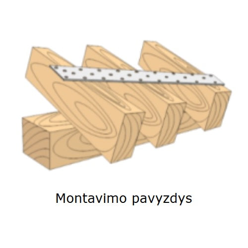 Plokstele montazui montavimo pavyzdys